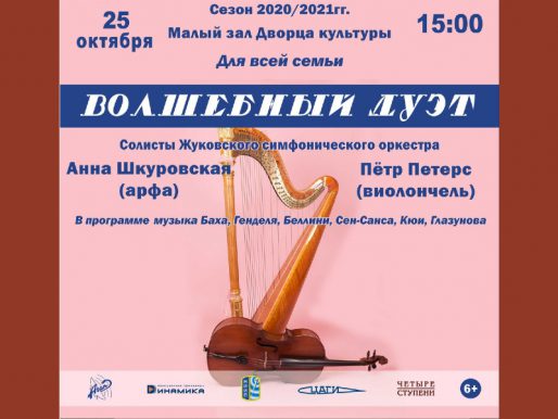 25 октября 15:00. Концерт солистов Жуковского симфонического оркестра. «Волшебный дуэт»
