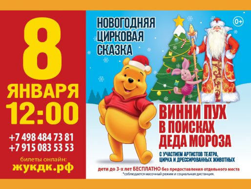 8 января 12:00. «Винни Пух в поисках Деда мороза.»