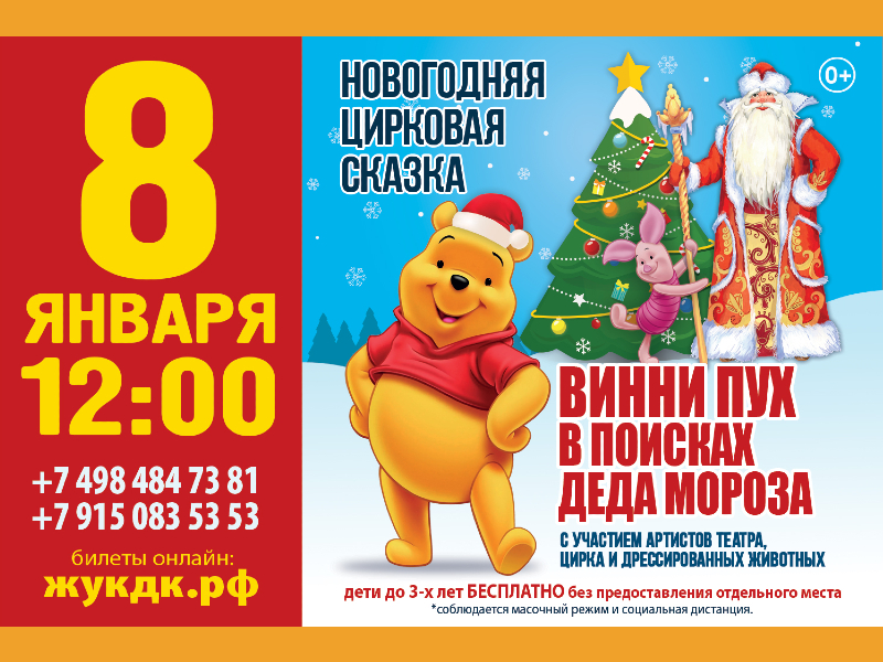 8 января 12:00. «Винни Пух в поисках Деда мороза.»