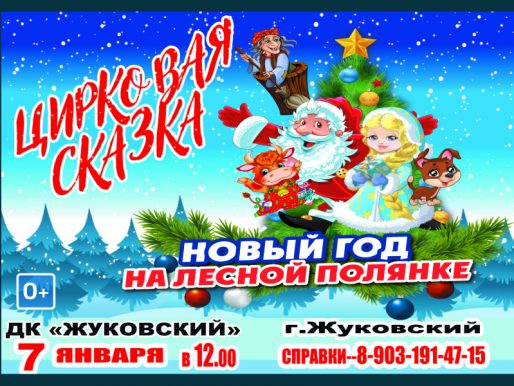 7 января 12:00. «Новый год на лесной полянке». Цирковая сказка