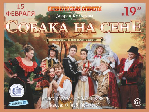 15 февраля 19:00. «Собака на сене» /Петербургская оперетта.