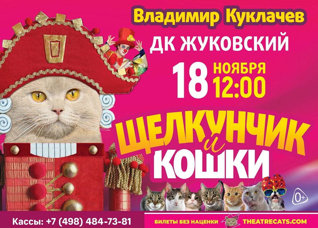 18 ноября 2023 12:00. Московский театр Владимира Куклачева «Щелкунчик и кошки» / Спектакль