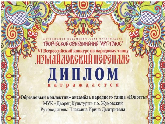 «Юность» - «Измайловский перепляс» Москва 2026