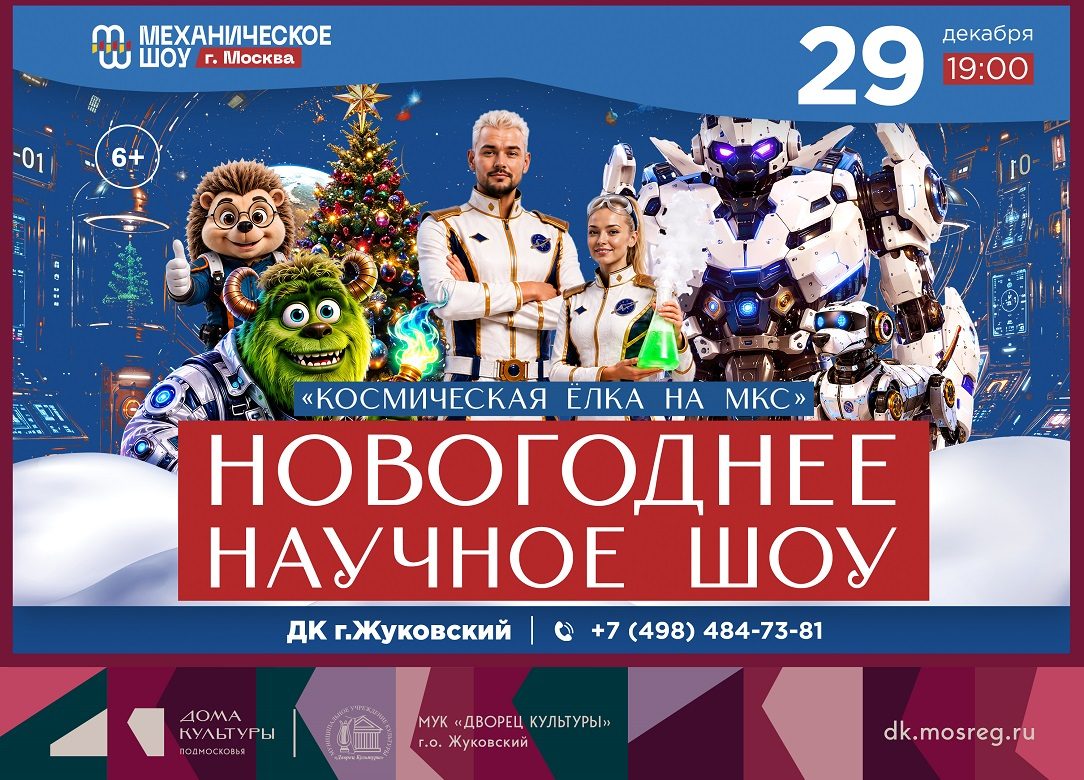 29 декабря 2026 19:00. Новогоднее научное шоу «Космическая Ёлка на МКС» / Научное шоу